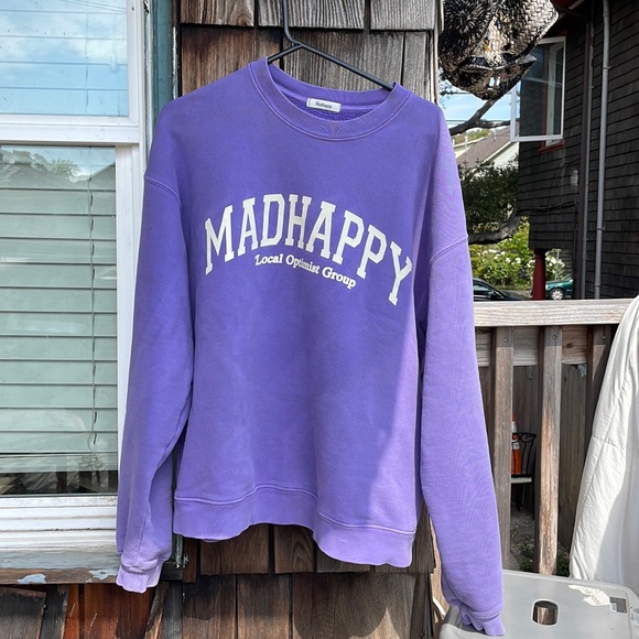SOLD Madhappy local optimist group purple sweatshirt - Picture 1 of 6